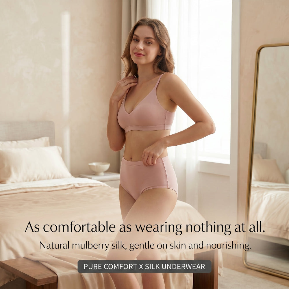 The Pure Silk High-Waisted Brief